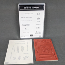 Stampin’ Up! Sending Support Rubber Stamps Scrapbook Paper Craft RETIRED NEW - £6.88 GBP