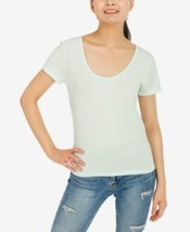 MSRP $18 Hippie Rose Juniors&#39; Scoop-Neck T-Shirt Green Size Small - £5.05 GBP