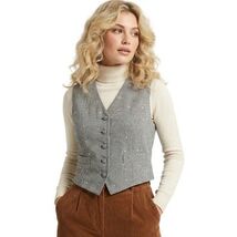 VTG 1970s Florence Baruffi Rhinestone Houndstooth Tailored Vest M Menswear - $64.30