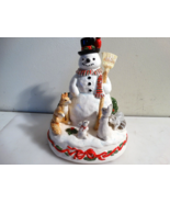 Vintage Otagiri Musical Figurine Frosty The Snowman  Holiday Christmas - £19.46 GBP
