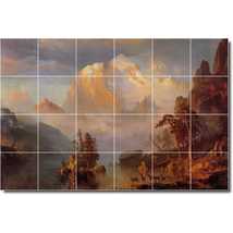 Albert Bierstadt Landscape Painting Ceramic Tile Mural P00499 - £185.34 GBP+