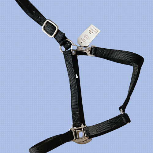 Primary image for Billy Cook Black Nylon Halter Large Horse or Warmblood Size New