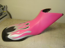Bombardier DS650 Seat Cover Pink Flame Silver and Black Color Seat Cover - £39.14 GBP