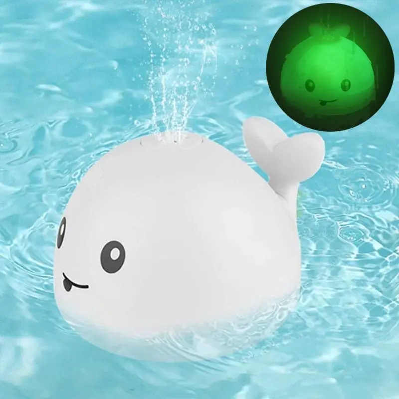 Luminous Bath Toy Cartoon Whale Sprinkler for Baby Swimming Pool Shower for Play - £12.31 GBP+