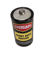 Vintage Eveready Black C Batteries Heavy Duty-In Excellent Condition - £20.35 GBP