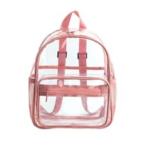 Women&#39;s Backpack Transparent Waterproof PVC Bag Female Fashion College Students  - £49.39 GBP