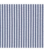 Navy Blue Seersucker - Custom Made Fitted Sheet - €20,54 EUR+