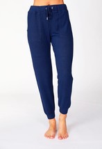 French Kyss soft stretch drawstring jogger in Navy - $54.00