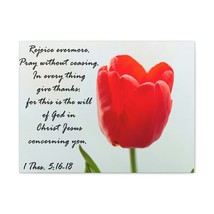  Rejoice Evermore 1 Thes. 5:17 Bible Verse Canvas Christian Wall - £56.33 GBP+