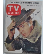 STEVE McQUEEN SIGNED TV GUIDE May 30 - June 5, 1959 - Wanted Dead Or Ali... - £2,517.21 GBP