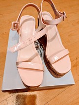 MaddenGirl Womens Vaultt Pink Platform Barbie Sandals Shoes Size9.5 Paris Patent - £39.87 GBP