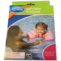Olympia Swim Armbands Pink Soft Fabric Water Floaties Dual Air Chamber A... - $10.85