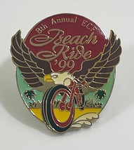 1999 8th ANNUAL ECF BEACH RIDE PIN - £7.42 GBP