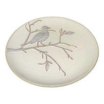 Pottery Barn Embossed Bird Branch Twig Salad Dessert Plate 9&quot; Discontinued leaf - £10.26 GBP