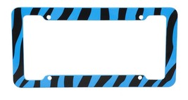 Zebra Blue and Black Auto License Plate Frame - $2.95