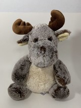 Aurora World plush Sweet &amp; Softer Milo the moose 12&quot; grey tan brown cream toy - £7.90 GBP