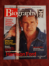 BIOGRAPHY Magazine June 2003 Harrison Ford Prince William Rat Pack Timothy White - £7.63 GBP