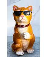 No Pussies Here! Tabby Cat With Shades Flipping The Bird Middle Finger F... - $418.88 MXN