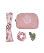 Victoria&#39;s Secret Self-Care Spa Kit Pink Pouch Zip Bag Scrunchie Headban... - £8.21 GBP