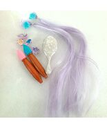 Disney Princess Rapunzel doll Hair Play accessories paint brush purple c... - $91.41 MXN