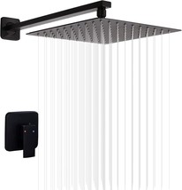 Matte Black Shower Faucet Ggstudy Single Function Shower Trim Kit With R... - £62.49 GBP
