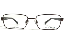 Cole Haan Eyeglasses Frames CH4001 210 BROWN Tortoise Rectangular 52-17-145 - £48.43 GBP