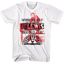 Jerry Lee Lewis Live in Person Men&#39;s T Shirt Sun Records Concert Great Balls - £20.71 GBP+