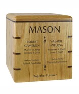 Oak &amp; Walnut Double Urn - $555.22 CAD