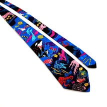 Addiction Mens Novelty Ocean Life Necktie Accessory Office Work Casual Dad Gift - £14.67 GBP