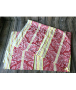 Upholstery Drapery Damask Stripe Fabric Gold, Yellow & Red for Sofa,Chair,Window - $19.03 - $97.16