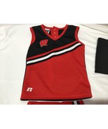 Wisconsin Badgers toddler girls cheerleading outfit- size 4/5  xs EUC - £15.42 GBP