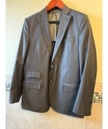 J. Lindeberg Slim Fit Charcoal Gray Wool Flannel Jacket Blazer SZ 52R NWOT - $157.41