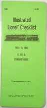Lionel O/OO/STD Gauge Illustrated Checklist Guide 1929-1974 Ladd Publica... - $6.00