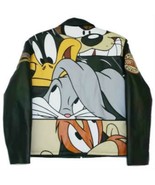 LOONEY TUNES  MULTI CHARACTERS, OPEN BOTTOM LEATHER JACKET EX 0631 - $7,443.75 MXN