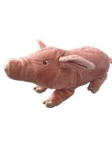 IKEA KNORRIG Soft Plush Toy Pink Pig Stuffed Animal 15 in Embroidered Eyes Nose - £7.76 GBP