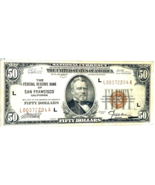 Serie Of 1929 National Währung San Francisco Note Fr #1880-L VF Zustand - $3,440.85 MXN