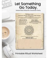 Bloom Cycle Instant Reset Printable | Burn Phase Ritual Worksheet | Mind... - $4.11 CAD