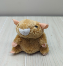 Wishpets Plush small mini brown tan white Meek mouse teach felt ears tai... - $14.84
