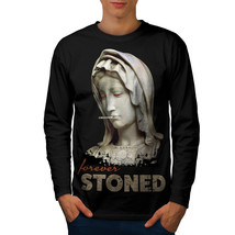 Stoned Weed Stoner Rasta Tee Ancient Men Long Sleeve T-shirt - £12.05 GBP