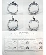 Weisfield Jewelers Wedding Rings For Christmas -1963 Vintage Print Ad - €9,26 EUR