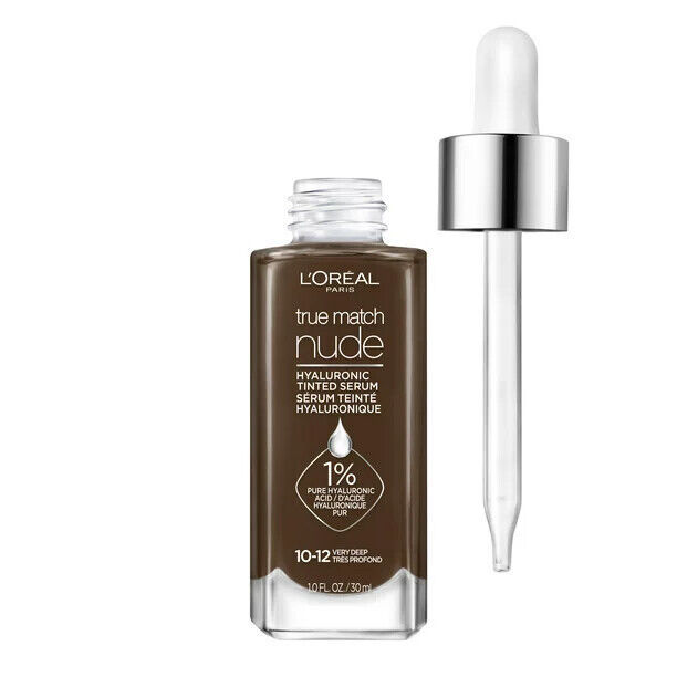 L'Oreal Paris True Match Hyaluronic Tinted Serum Foundation Makeup, Deep 10-12 Item image 2