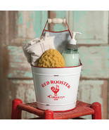 Red Rooster tin storage caddy - $43.76 CAD