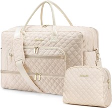 Weekender Overnight Bag Women Large Travel Duffle Bag with Shoe Compartment Wet  - £38.32 GBP
