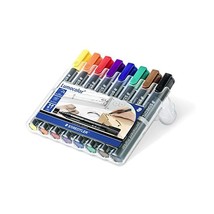 STAEDTLER Lumocolor 350 WP8 Chisel Tip Permanent Marker - Assorted Colours (Pack - $28.00
