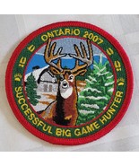 2007 ONTARIO SUCCESSFUL BIG GAME HUNTER HUNTING CANADA SEW ON PATCH NOS ... - £12.57 GBP