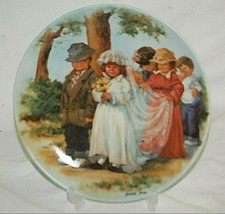 Knowles Jeanne Down Friends 1985 Collectors Plate Here Comes The Bride COA 6245A - £15.81 GBP