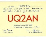 1958 QSL Riga Latvia USSR UQ2AN - $10.89