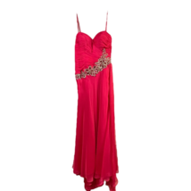Dave &amp; Johnny Womens 6257 Gown Dress Pink Lined Maxi Barbiecore Formal 5/6 New - £106.30 GBP