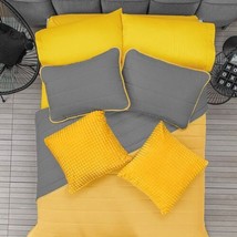Dominico MULTI-NEEDLE Padding Reversible Comforter Set 3 Pcs Queen Size - £75.40 GBP