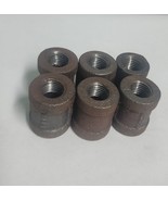( Lot of 6 ) Ward 1/4&quot; pipe Coupling Iron  NOS - $239.84 MXN